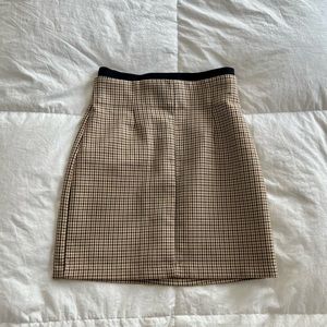 Zara plaid skirt